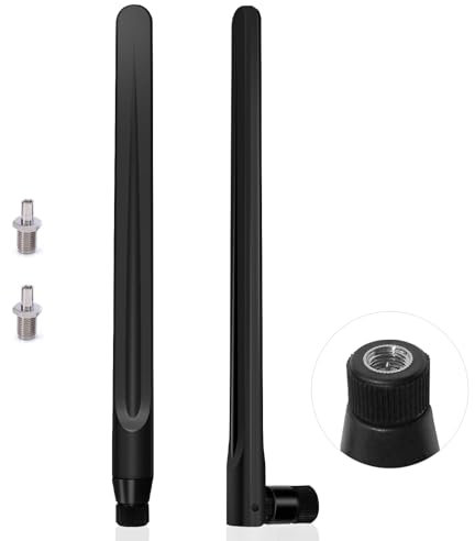 Antena 5G 4G WiFi Antena LTE 5DBi Omni-Directional MIMO Amplificadores de Señal SMA/TS9 Antena,700-6000MHz,GSM/GPRS/2G/3G/4G/5G para Router WiFi Monitores de Cámara Extensor de Rango InaláMbrico, etc.