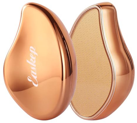 Easkep 2in1 Nano Glas Hornhautentferner - Hochwirksame Hornhautfeile - Professionelle Pediküre für Füsse, Hornhaut Entfernung für Nass&Trocken, komfortable Entfernung von Hornhaut (Roségold)