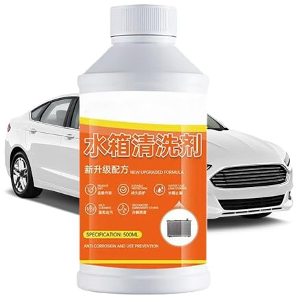 Jvjggag Nettoyant et rinçage pour radiateur | 500 ml de nettoyant et détartrant | Rinçage interne radiateur auto | pour atelier automobile, blocs moteur à noyau métallique, culasses, joints,