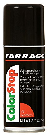 Tarrago Leather Color Stop Spray - 100 ml Anti-Staining Spray - Leather Spray Stain Blocker - Color Fastener Fixer Barrier for Boots, Shoes & Bags - Stain Prevention Spray on Socks & Feet