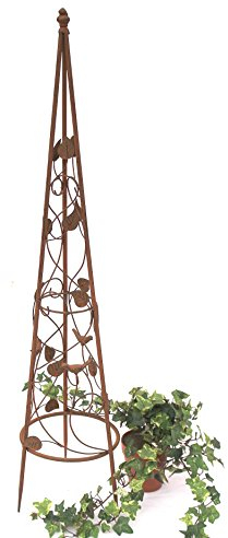 DanDiBo Rankhilfe Pyramide 082547 aus Metall 95 cm bis164 cm Kletterhilfe Rankgerüst Ranke (S - 95 cm)