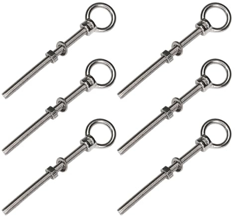 PRIOstål 643_6 öglor ringmutter rostfritt stål V4A | M12 x 120-(6 stycken)