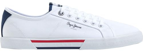 Pepe Jeans Zapatillas básicas para Hombre Brady Men, Blanco, 41 EU