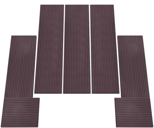 Large Fireplace Baby Proofing-Adhesive Backed Bumpers for Babies, Fireplace Hearth Cover Baby Proof -12.5 Feet of Padding with 3 Straight Pieces & 2 Corners- Brown