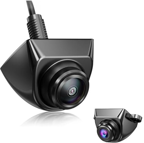 Epronic AHD 720P Rückfahrkamera Metallgehäuse Zwei-Wege-Installation, 360 ° Drehbare Einstellbare Ansicht Cam für Auto, LKW, SUV, RV, Anhänger, Van, Pickup (Schwarz)