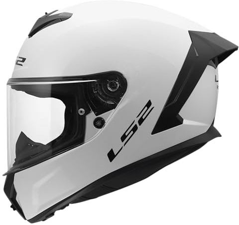 LS2, Casco Moto Integral RAPID III SOLID Gloss White, L