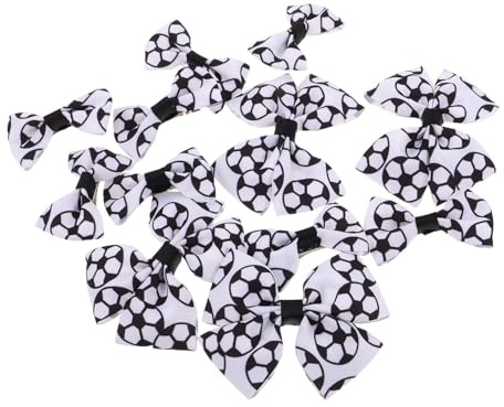 ibasenice 12piezas Pinzas Pelo de Fútbol para Niñas Pinzas de Balón Lazos de Cinta Accesorios de Peinado para Niñas Eventos Deportivos