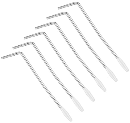 TOYANDONA 6 Stück Tremoloarme mit 5mm Gewinde für E-gitarrenteile Metall und Kunststoff Vibratoarm mit Nuancierten Tonverschiebungen und Sofortiger Tonhöhenmodulation für Tremolosystem