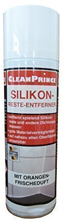 Silikonreste-Entferner CleanPrince 300 ml Aerosol-Dose | Silikonresteentferner auf Lösemittelbasis, Silikonentferner, Fliesen, Keramik, Porzellan, Emaille, Glas, Kunststoff, Holz, Stein