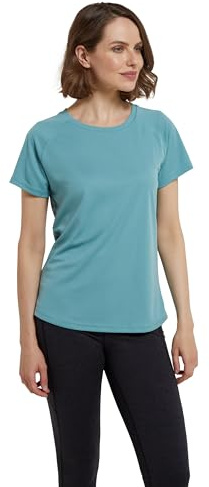 Mountain Warehouse Endurance Womens Short Sleeve T-Shirt Pale Green (Plain) 12