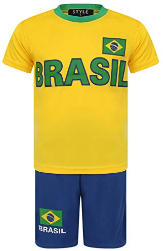 Fotboll sommarshorts pojkar nya flickor topp t-shirt väst kit storlek ålder 3-14 år BNWT