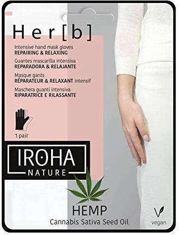Iroha Nature - Masques Gants pour les Mains - HEMP - Réparateur & Relaxant