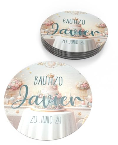 AimanGZ - 10 Imanes Redondos Personalizados, D. 7.5 cm, Acabado Brillo