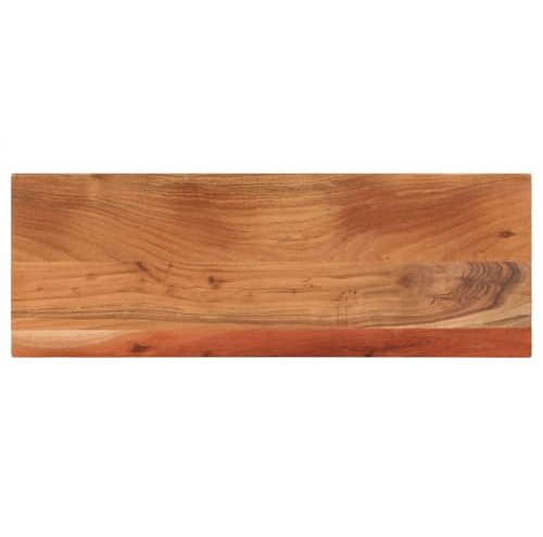 vidaXL Tischplatte, Holzplatte Rechteckig, Massivholzplatte für Bartisch Beistelltisch Esstisch, Ersatztischplatte, 80x30x2,5cm Akazienholz