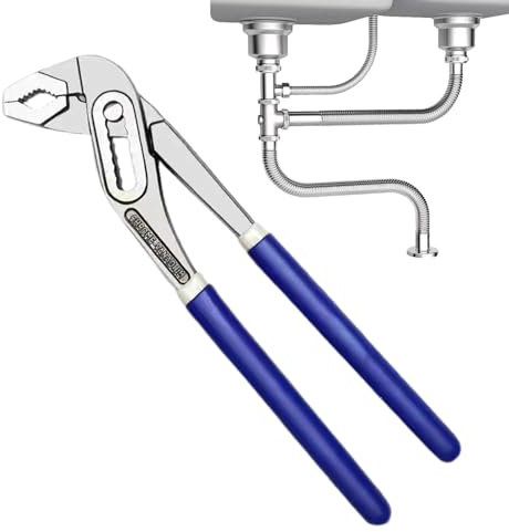 Alicates de bomba de agua, alicates de bloqueo para proyectos, alicates de bloqueo de punta larga con agarre ajustable, herramientas de abrazadera de junta de ranura multiagarre ajustables con mango