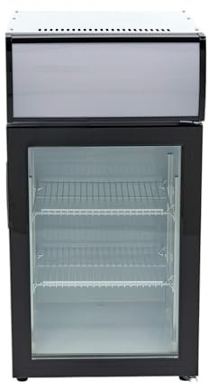 Mini Congélateur Vitré 50L – Avec Canopy – Température Jusqu’à -18°C – Compact et Performant – Idéal pour Bars, Commerces et Usage Domestique