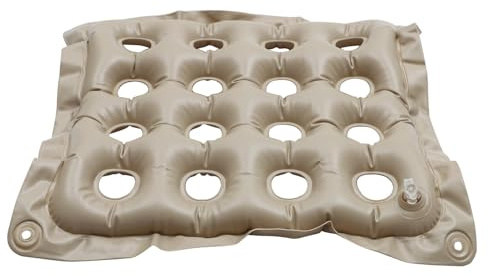 iplusmile Cojín Inflable de Asiento para Silla Beige de Pvc, Descompresión y Cómodo, Adecuado para Jardín y Uso en Casa