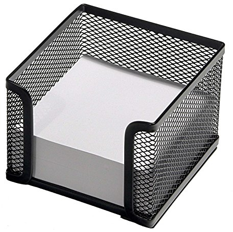 Osco MPH400-BLK Memoblockhalter aus Drahtgeflecht, 400 Blatt, schwarz