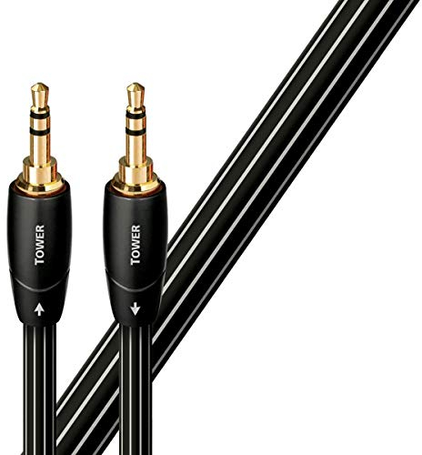AudioQuest 3m Tower 3,5 mm - Audiokabel (3,5 mm, 3,5 mm, männlicher Stecker, Gold, Schwarz, Kupfer)