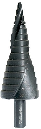 Proteco-Werkzeug® HSS TIAlN Titan Profi Stufenbohrer Schälbohrer Konusbohrer Metallbohrer 4-32 mm