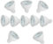 OUGEER 10 Stück MR16 LED-Leuchtmittel 6W AC 220-240V LED GU5.3, Entspricht 60W MR16 Halogenlampe Kaltweiß 6000K MR16 LED-Strahler GU5,3 600 Lumen Nicht Dimmbar