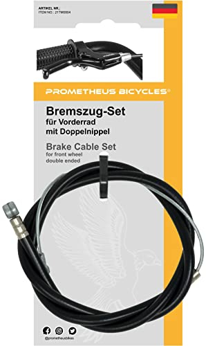 Prometheus Fahrrad Bremszug für Vorderrad universal 700 mm - Set mit Hülle und Bowdenzug V brake vorne