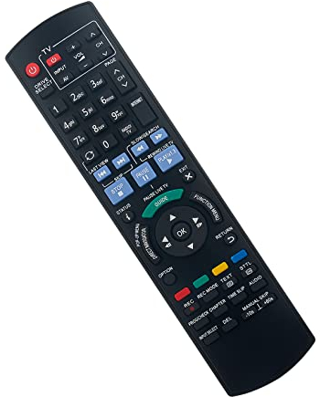 N2QAYB000986 Télécommande de Remplacement -VINABTY-Fit pour Panasonic Blu-Ray Disc Player HDD Recorder Télécommande DMR-BCT845 DMR-BCT940 DMR-BST845 DMR-BST940 DMR-BST740 DMR-BCT84 DMR-BCT74