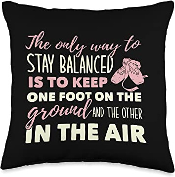 Dancing Ballet - Ballerina For Girls Throw Pillow
