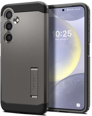 Spigen Tough Armor Hülle Kompatibel mit Samsung Galaxy S24 Plus -Gunmetal