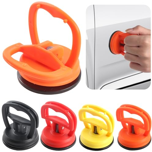 Juego de 4 ventosas autoajustables, removedor de abolladuras con ventosas, ventosas para vehículos pesados para quitar y abrir la pantalla de la computadora