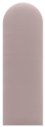 DecoNest Testiera Cuscino da parete ovale decorazione da parete pannello acustico pannello da parete 3d lusso moderno imbottito 20 x 80 cm Rosa Cipria