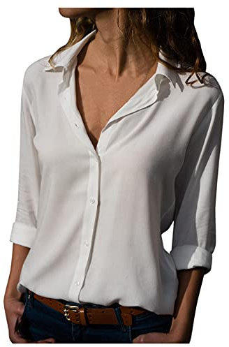 Sales Today Clearance Prime Only Bluse con Paillettes Camicia Donna Elegante Maniche Corte Top Donna Estivi Cotone Maglie+Addio+al+Nubilato Camicia Donna Elegante Rosa Cipria Tiktok Trend Items