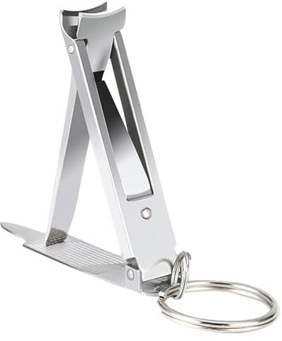 6cm Nagelknipser mit Nagelfeile - Ihr praktischer & stylischer Reisebegleiter aus hochwertigem, rostfreiem Edelstahl