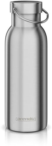 Arendo Stainless Steel Water Bottle, Insulated Water Bottle, BPA Free, Metal Water Bottle 500ml, Drink Flask 24h Cold 12h Warm, Drinking Bottle Ideal for Adult, Kids, Cycling, Gym, Yoga
