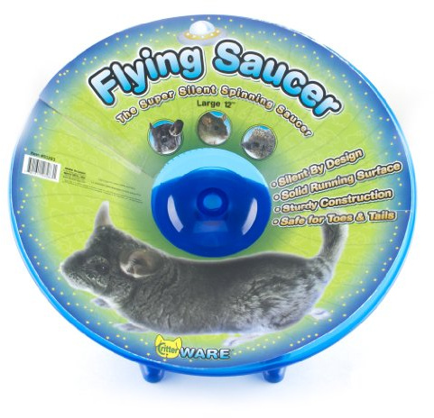 Ware Manufacturing Flying Saucer Exercise Wheel for Small Pets, 12-Inch - Colors May Vary