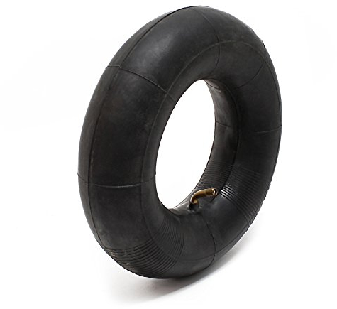 Wiltec Standard Schlauch für Reifen Größe 3.00/3.50-4, bis 90 kg Traglast, mit abgewinkeltem Ventil TR87 für Schubkarren, Sackkarren und E-Scooter