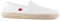 Andrés Machado - Leinenschuhe für Damen und Herren – AM500 - für den Sommer – Unisex Hausschuhe – Slipper aus Leinen mit Rutschfester Gummisohle und Jute – Netz Weiß, EU 43