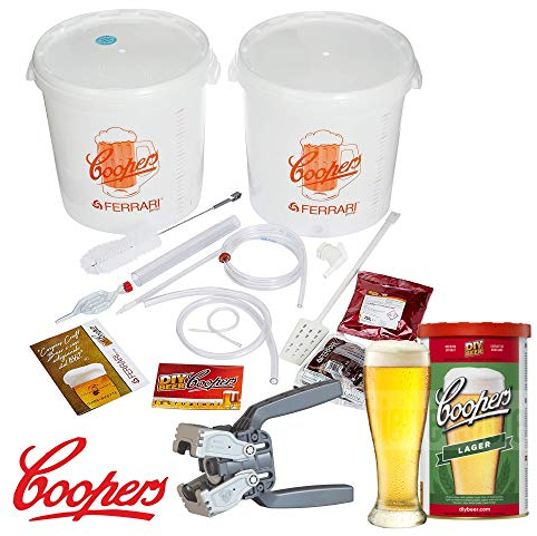 Coopers Lager Luxus-Bierbrauset mit Malz
