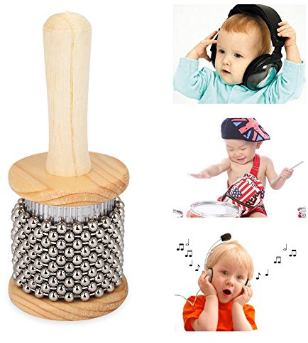 Tbest cabasa, Cabasa, Cabassa Small, Children's Cabasa, Small Hand Shaker Cabasa för barn Festspel, Slagverksinstrument Cabasa Tillverkad av trä Musikinstrument för Band Student Barn Kid Hand Shaker