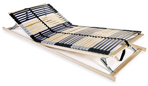 vidaXL Base de Lit à Lattes 42 Lattes 7 Zones 80x200 cm Lit Simple Adultes
