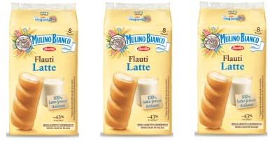 3 x Mulino Bianco Cake con latte latte Flauti 8 x 35g biscotti bar latte snack