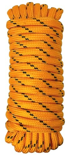 Diamond Braided Polypropylene Rope Nylon Rope Mix Thick Heavy Duty Ropes 1/2 inch 50ft High Strength Perfect for Clothesrope Camping Hiking and Other Outdoor Activities Orange 50ft