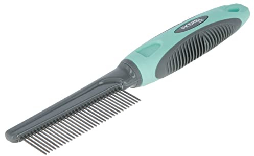 Kerbl Pet Pettine in Pelliccia fine, 21 cm, Colore: Turchese