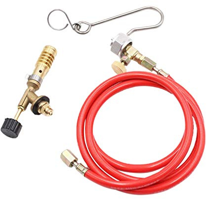 Bumdenuu Per Mapp Gas Turbo Torch Idraulico Turbo Torch con Tubo Flessibile per Kit di Saldatura Propano un Saldare