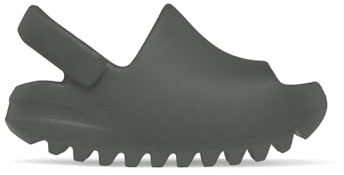adidas Infant Boys Yeezy Slide Casual Sandals Casual - Brown, Dark Onyx/Dark Onyx/Dark Onyx, 6 Infant