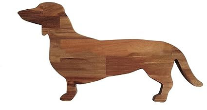 BGFAVCV 15.7 Inch Dachshund Dog Dinner Plate Cheese Board Cutting Charcuterie Board Cute Christmas Dinner Easy to Use