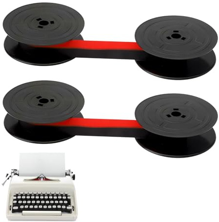 ZMDMAH Lot de 2 Ruban Machine a ecrire Rubans encreurs pour Machine à écrire Gr1/Olympia/Din2130/2103 - pour Machine à écrire - Diamètre : 53 mm - pour Machine à écrire