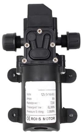 Water Pumps, Parts & Accessories Diaphragm Water Pump 6L/min 12V 220V 70PSI Miniature Electric Water Pump Agricultural High Pressure Spray Car Wash Spray(Screw thread type)