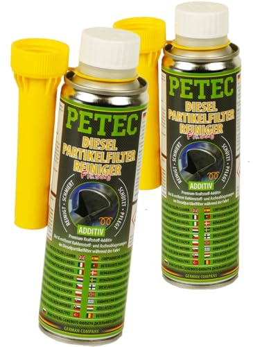 BandelOne enthält 2x300 ML PETEC Dieselpartikelfilterreiniger Flüssig Dpr Reiniger Additiv Zusatz