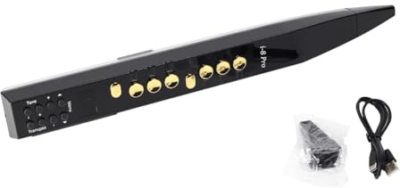 Asyduey Strumento A Fiato Digitale con Altoparlante HiFi da 5W Integrato per Studenti, Nero